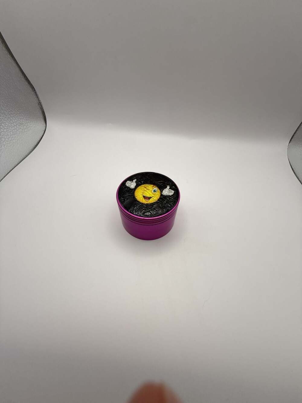 Travis Scott Astroworld Cactus Jack Happy Face Herb Grinder Purple